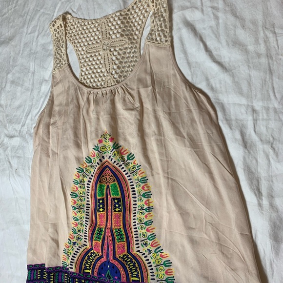 MINE Sz L bohemian swing tank with crochet - Picture 9 of 14